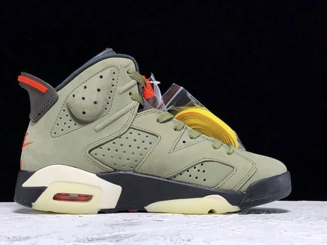 Cheap Jordan CN1084-200 6 Travis Scott Air x Olive Medium 0815
